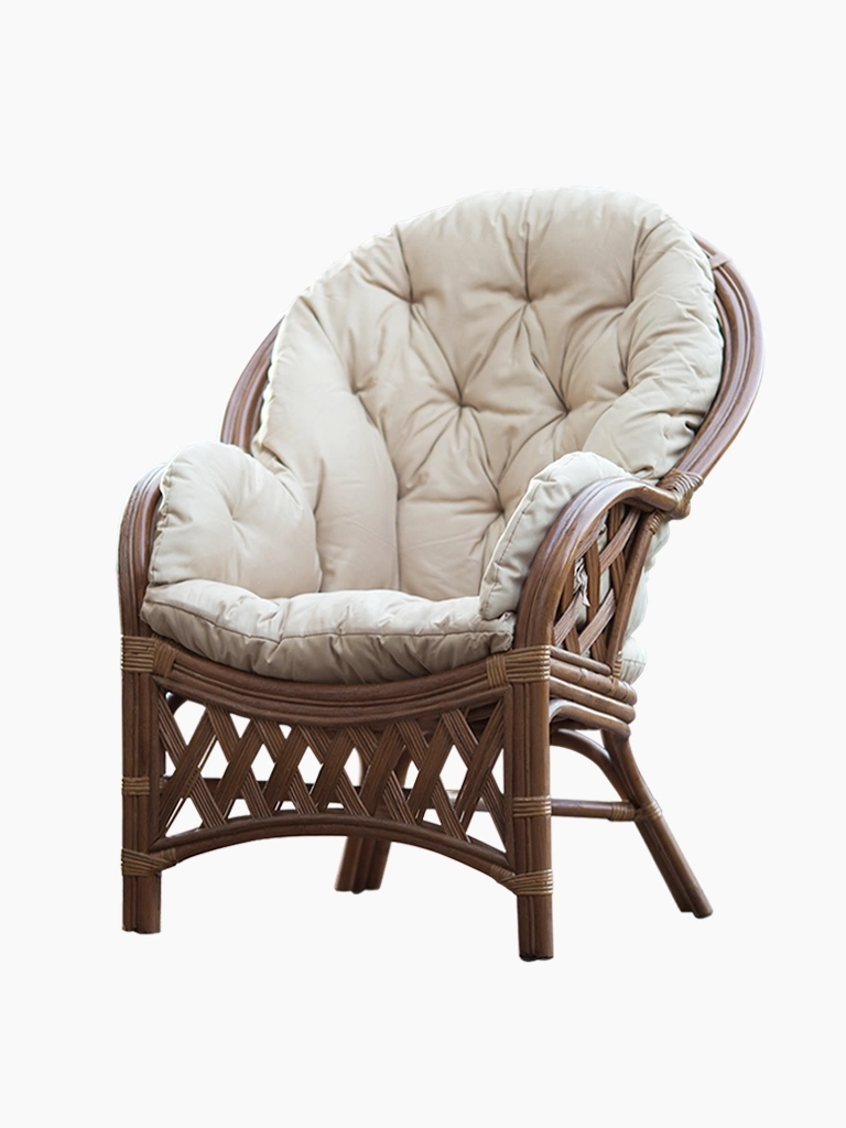 Rattansessel für Garten und Haus, natur, braun - Miento