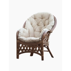 Fotel rattanowy ogrodowy z poduchami