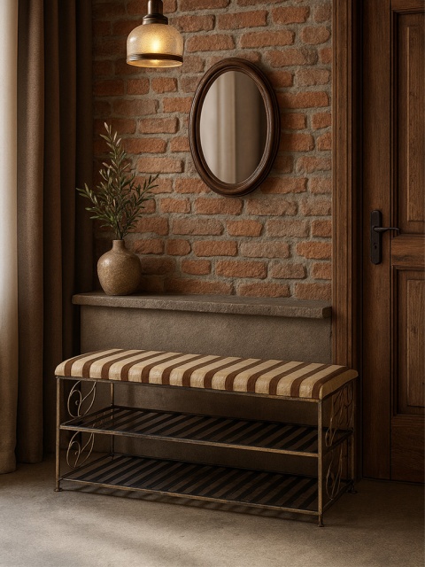 Štylizovaná taburetka, skrinka na topánky