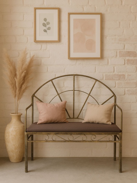 Stylowa ławka kuta metalowa