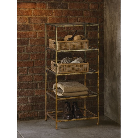 Metallschrank mit Regalböden, Regalständer aus Metall