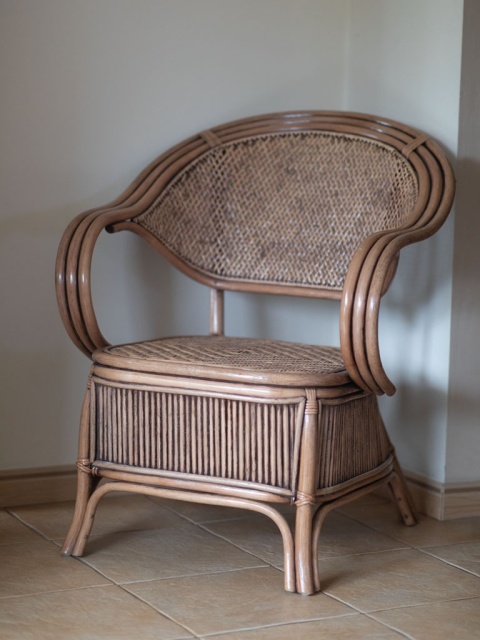 Fotel stylowy rattanowy