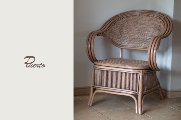 Stilvoller Rattansessel