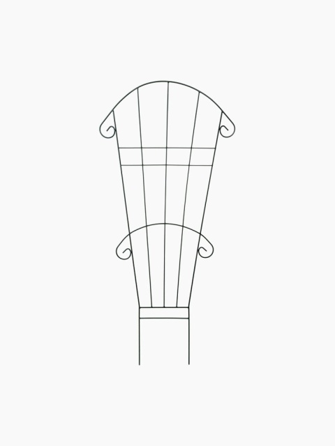 Metall-Gartenstütze Fächer für Kletterpflanzen und Blumen