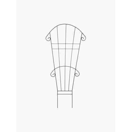 Podpora ogrodowa metalowa wachlarz do pnączy i kwiatów