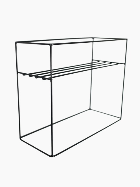 Kwietnik z drutu czarny minimalistyczny