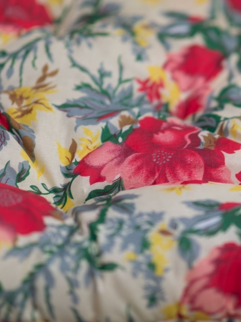 Poducha do fotela rattanowego kwiatowa