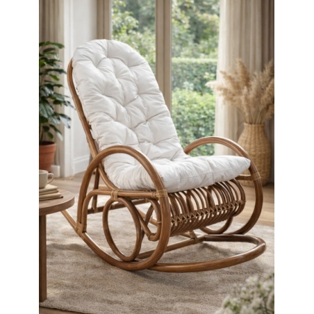 Fotel rattanowy bujany Limeo