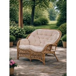 Rattansofa – Bank aus natürlichem Rattan für Haus und Garten