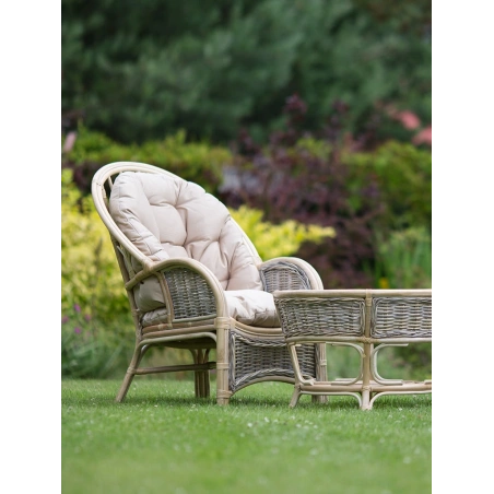 Rattanmöbel, gebleicht, weiß - für Haus und Garten, natürlich