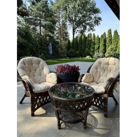 Meble z rattanu na taras Miento