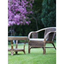 Rattanmöbel mit Abaca, Braun, für die Terrasse, das Haus und den Garten - Brendo