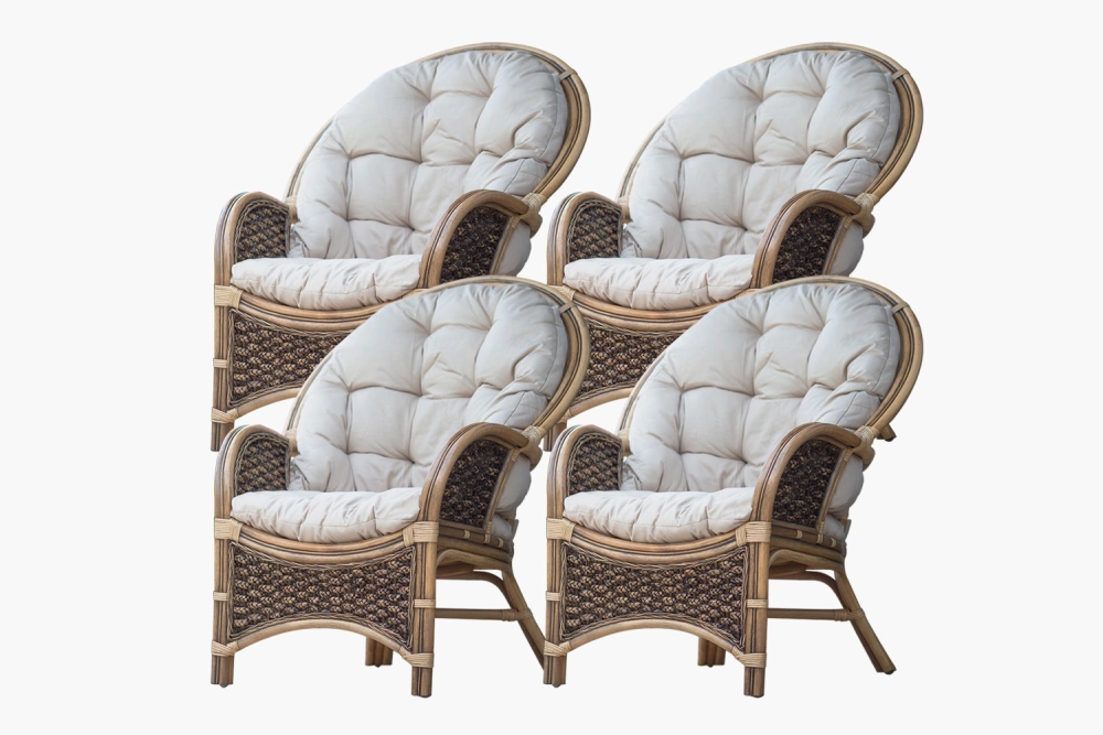 Stilvolle Rattansessel