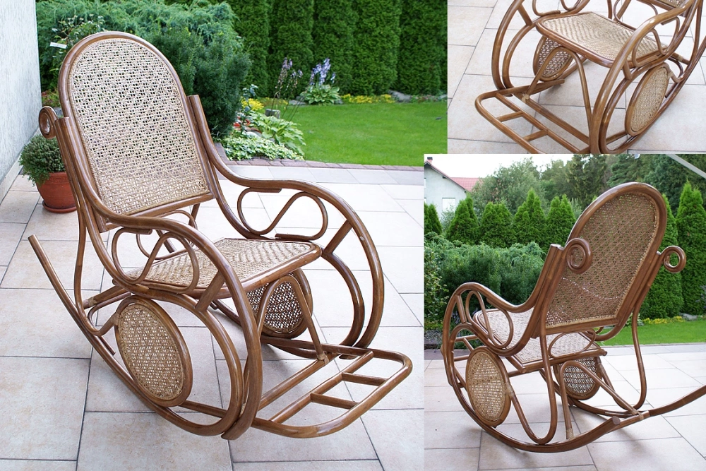 Rattan-Schaukelsessel Licoto