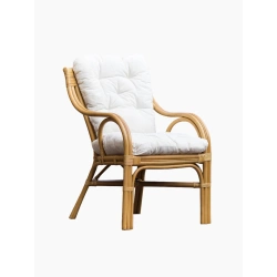 Rattansessel, honigbraun, natürlich, für Haus und Garten - Santono