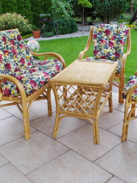 Frühlings-Rattan-Set
