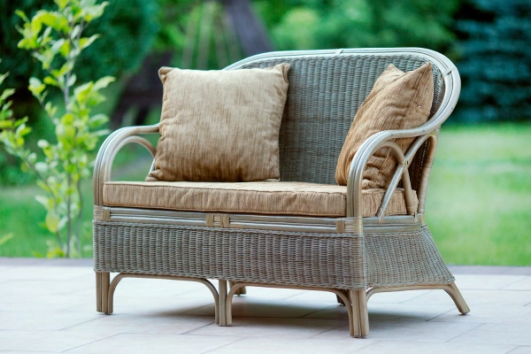 Rattan Bank, zweisitzig, Gosito