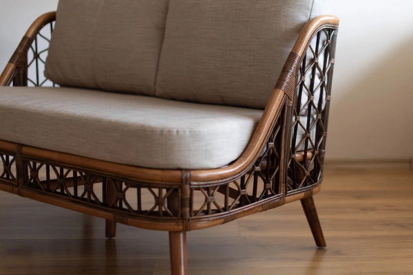 Naturalny rattan, sofa