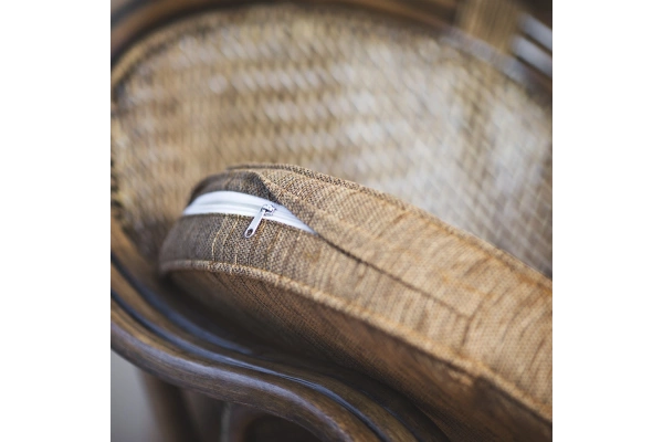 Vankúš na ratanovú lavicu so zipsom