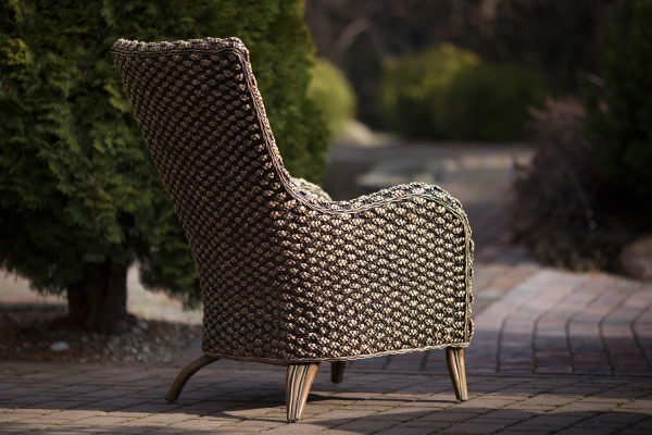 Rattanowy fotel stylowy-m50 - tył