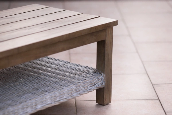 Holz-Rattan-Tisch Castaloo | 2