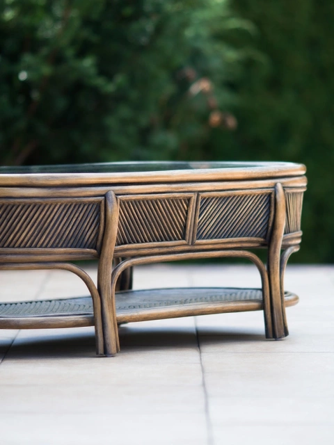 Stolik rattanowy naturalny