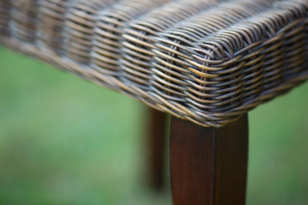 Rattan-Kaffeetisch Brescia – Nahaufnahme