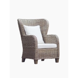 Rattansessel, kolonial, rustikal, groß, für Zuhause und Garten