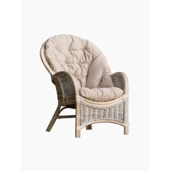 Rattan-Schaukelsessel im rustikalen Stil