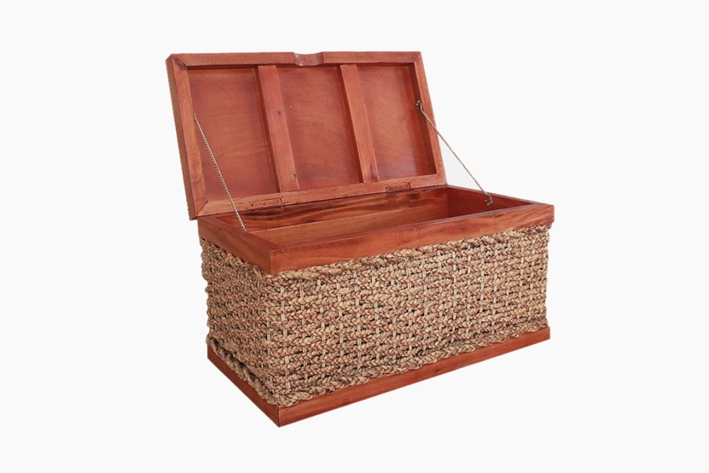 Kleine Retro-Truhe mit Abaca