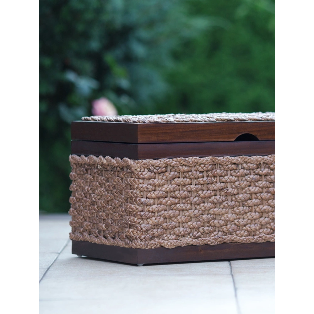 Kleine Truhe, orientalische Kiste aus Holz, mit Abaca-Finish m40m