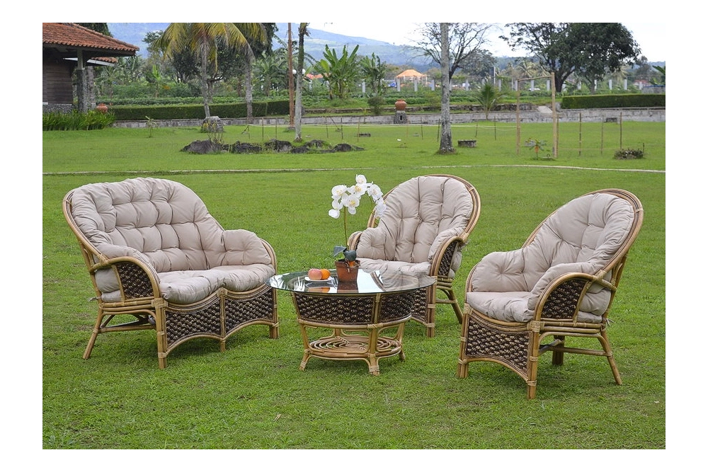 Ratanový nábytok Prestono so sedačkou