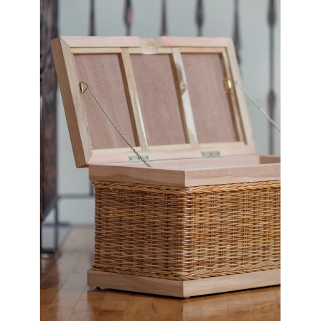 Drevená truhlica s prútím M46S