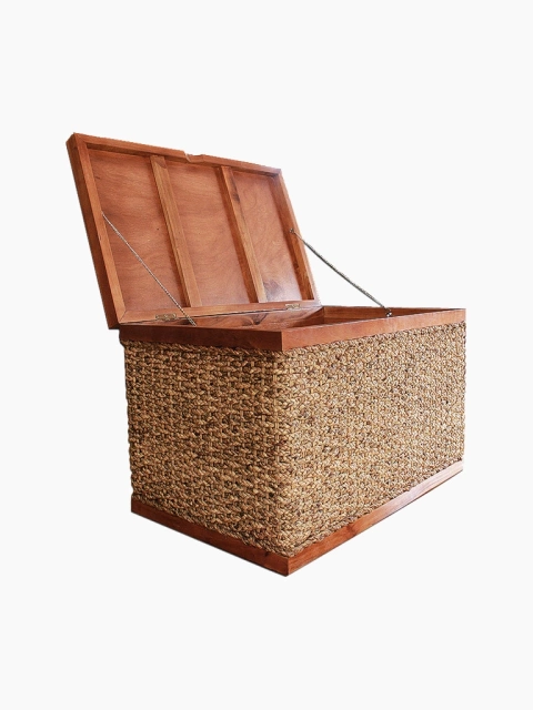 Große, stilvolle rustikale Truhe mit Abaka