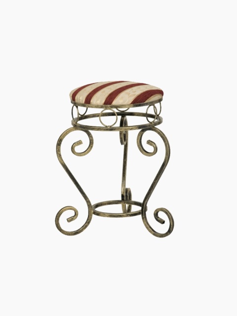 Stylowy taboret kuty metalowy