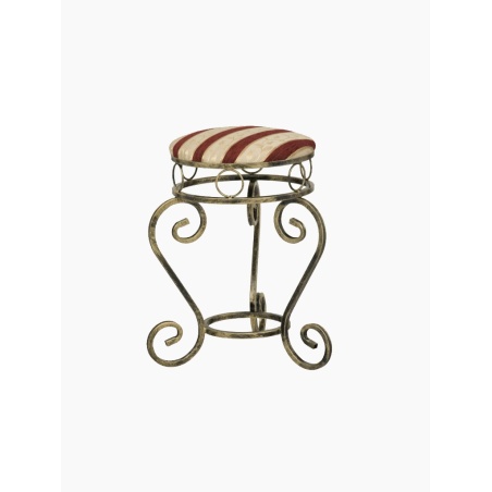 Stylischer Schmiedeeisenhocker