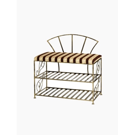 metalowa ławka na buty do przedpokoju