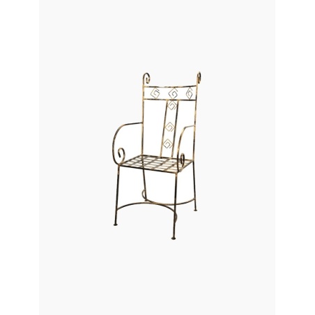Metalowe krzesło kute, stylowe