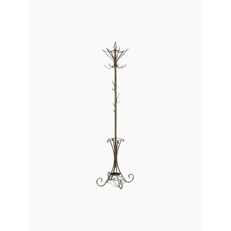 Metalowy wieszak stojący, stylowy do przedpokoju