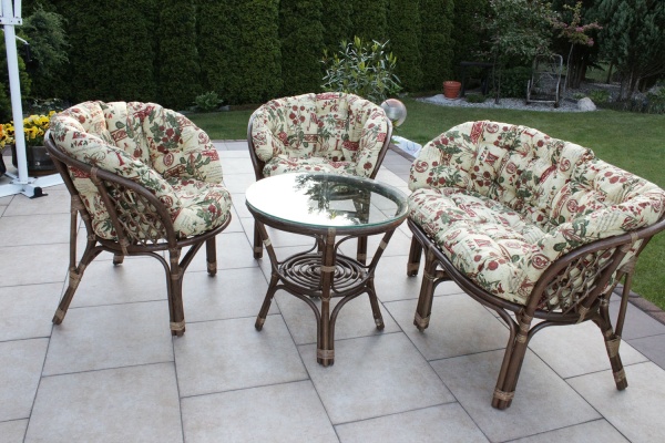 Gartenmöbel, Rattanset