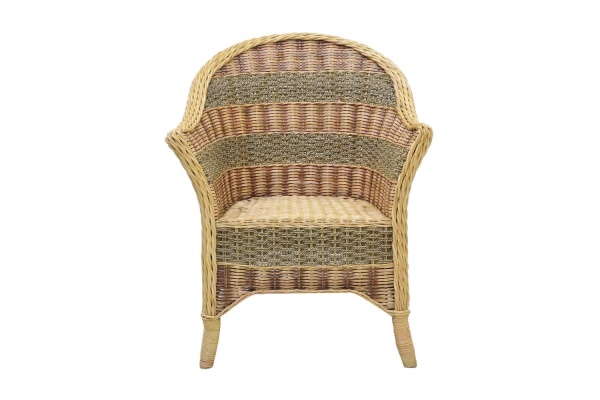 Naturalny fotel rattanowy