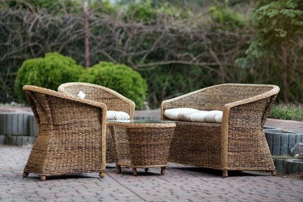 Hübsche Rattanmöbel aus Rattan und Wasserhyazinthe