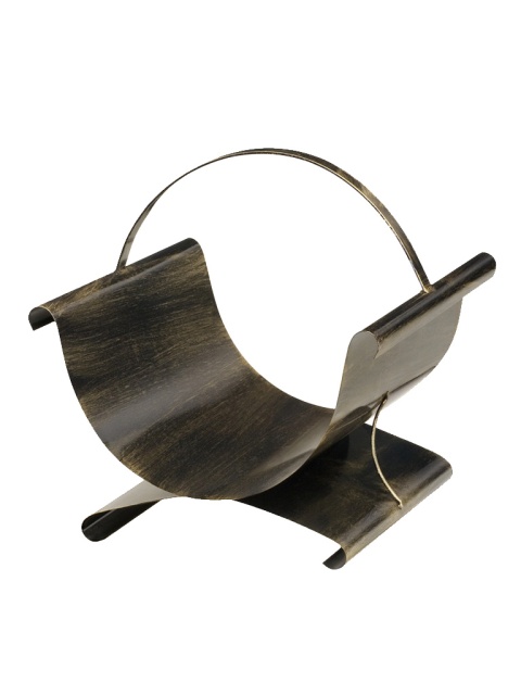 Kovový kôš na krbové drevo