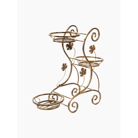 Stylischer Blumenständer, stilisierter Metall Pflanzenständer