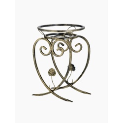 Metalowy kwietnik serce, stojak na kwiata