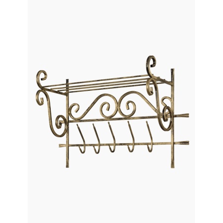 Štýlový kovaný kovový vešiak