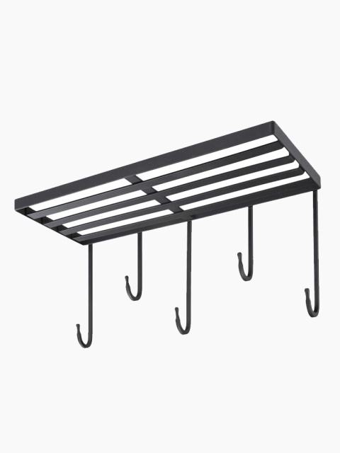 Wiszący wieszak minimalistyczny, czarny