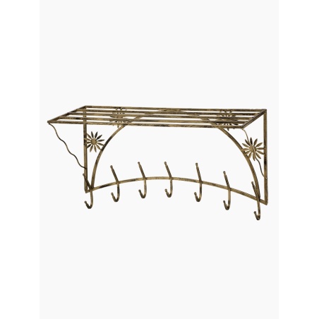 Pozlátený kovový vešiak