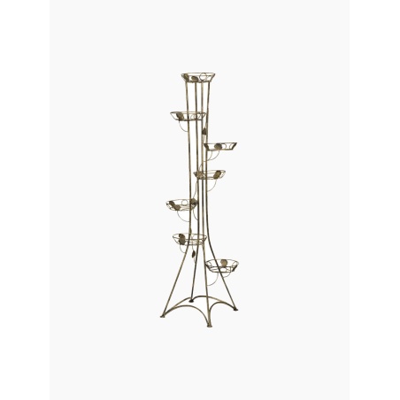 Štýlový zlatý vysoký kvetináč