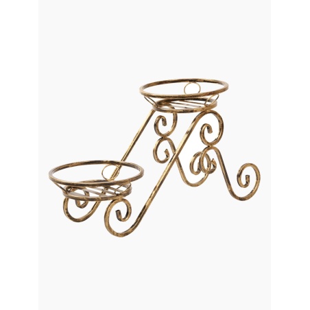 Kleiner goldener Blumenständer, Pflanzenhalter